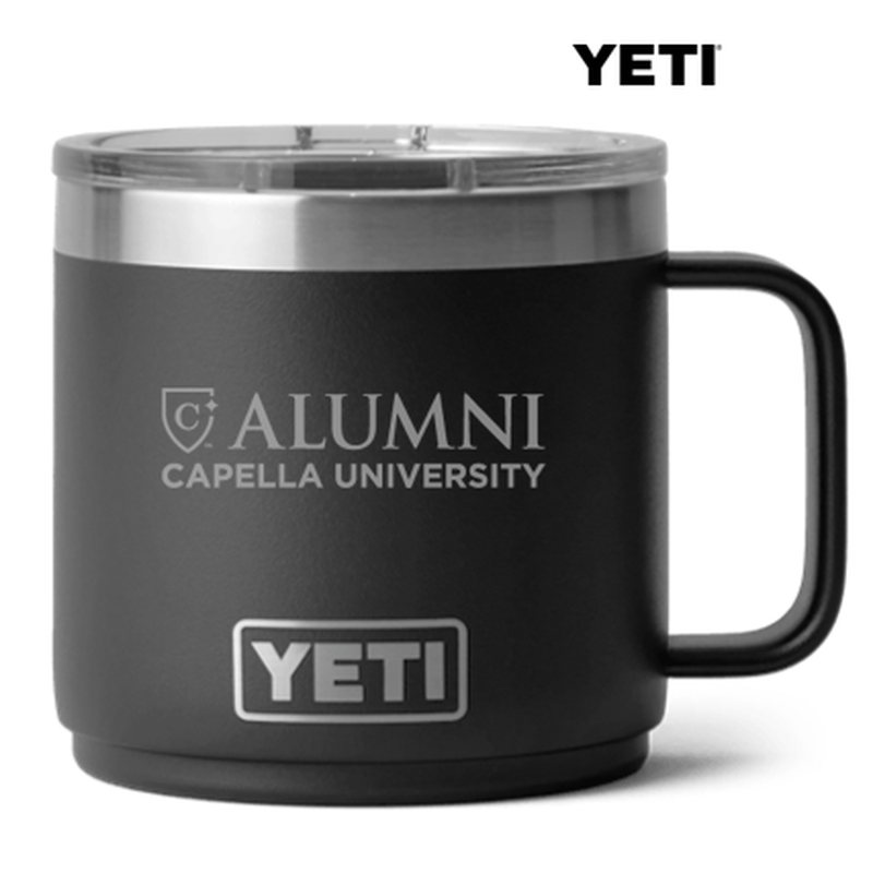 ALUMNI CAPELLA YETI RAMBLER 14 OZ MUG WITH MAGSLIDER LID - Black ALUMNI CAPELLA YETI RAMBLER 14 OZ MUG WITH MAGSLIDER LID - Black