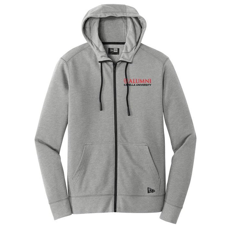 CAPELLA ALUMNI New Era® Tri-Blend Fleece Full-Zip Hoodie = Shadow Grey Heather