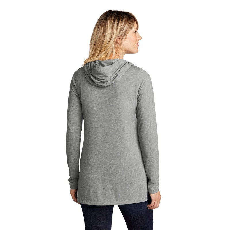 CAPELLA Sport-Tek ® Ladies PosiCharge ® Tri-Blend Wicking Long Sleeve Hoodie - Light Grey Heather