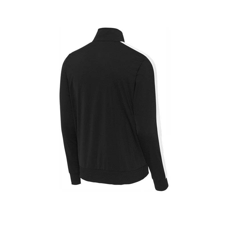 CAPELLA Sport-Tek ® Tricot Track Jacket-Black/ White