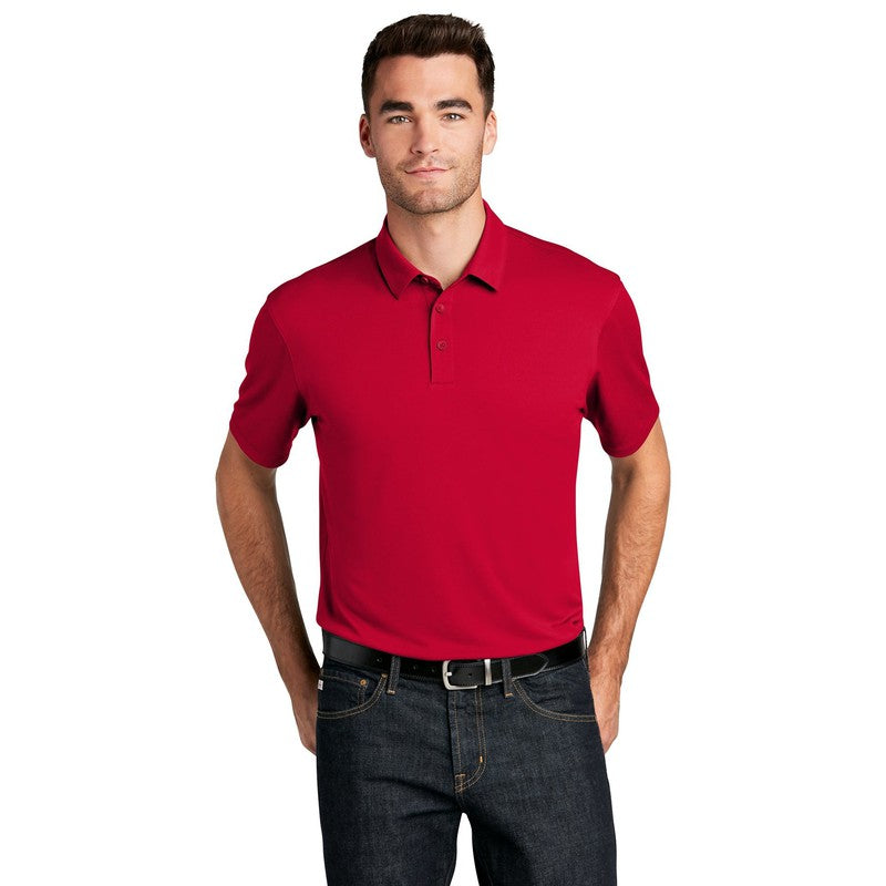 CAPELLA Port Authority ® UV Choice Pique Polo-RICH RED