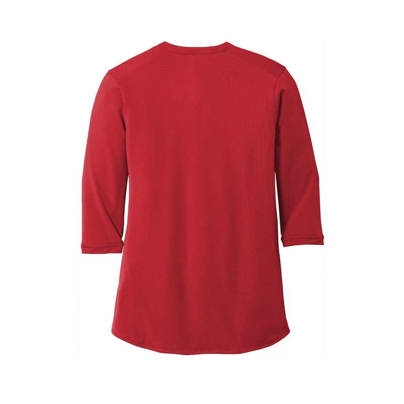CAPELLA Port Authority ® Ladies UV Choice Pique Henley - Rich Red