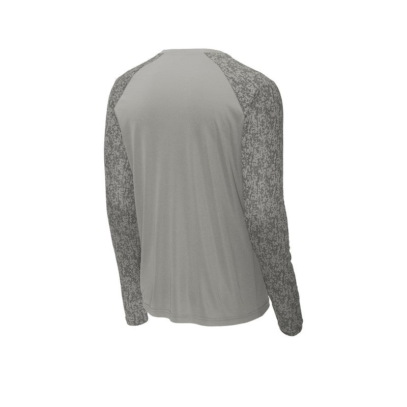 CAPELLA Sport-Tek ® Long Sleeve Digi Camo Tee - Grey Concrete