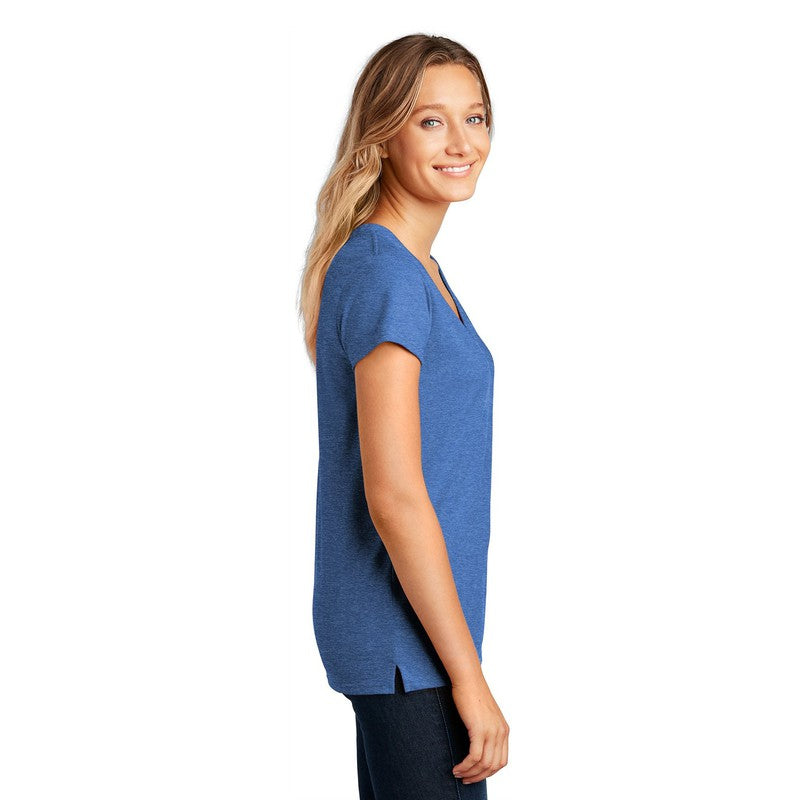CAPELLA District ® Women’s Re-Tee ™ V-Neck - Blue Heather