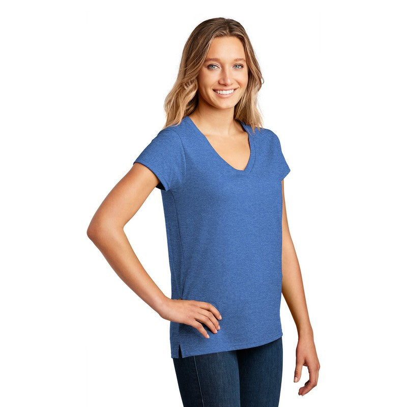 CAPELLA District ® Women’s Re-Tee ™ V-Neck - Blue Heather