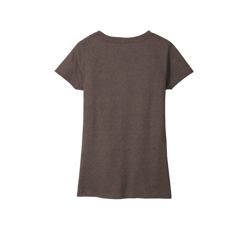 CAPELLA District ® Women’s Re-Tee ™ V-Neck - Deep Brown Heather