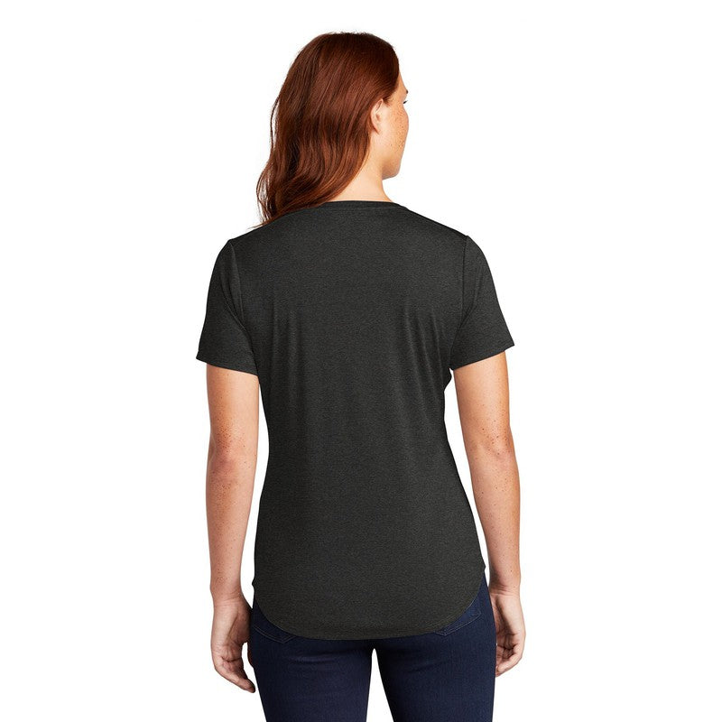 CAPELLA Sport-Tek ® Ladies Endeavor Henley - Black Heather