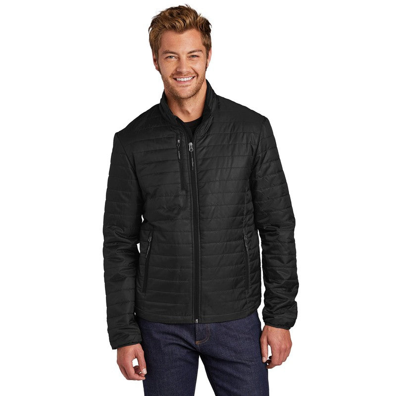 CAPELLA Port Authority ® Packable Puffy Jacket-Deep Black