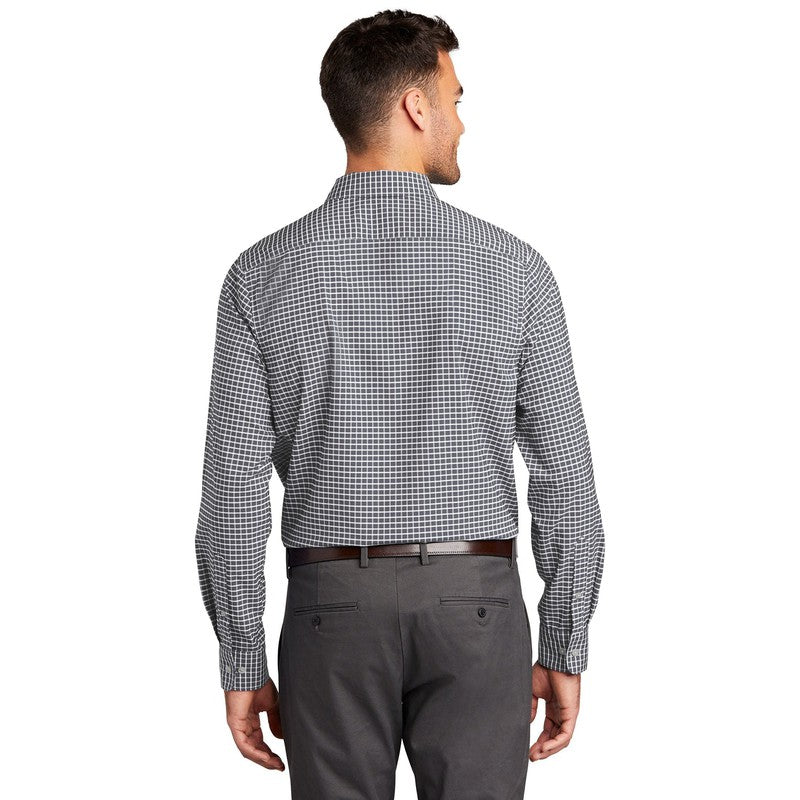 CAPELLA Port Authority ® City Stretch Shirt- Graphite/ White