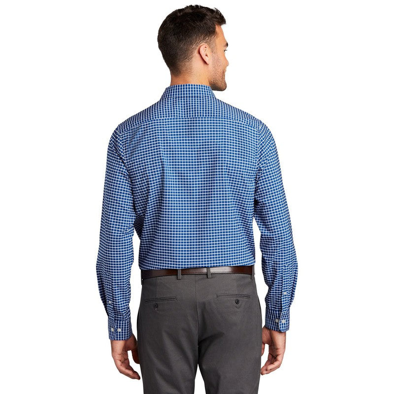 CAPELLA Port Authority ® City Stretch Shirt- True Blue/ White