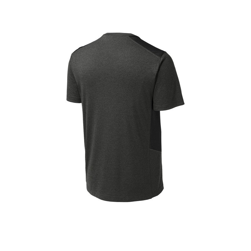 CAPELLA Sport-Tek ® Endeavor Tee - Black Heather/ Black