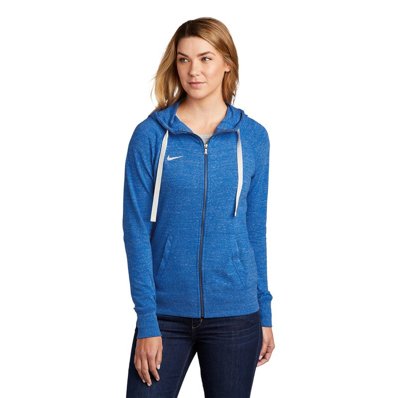CAPELLA Nike Ladies Gym Vintage Full-Zip Hoodie - Team Royal