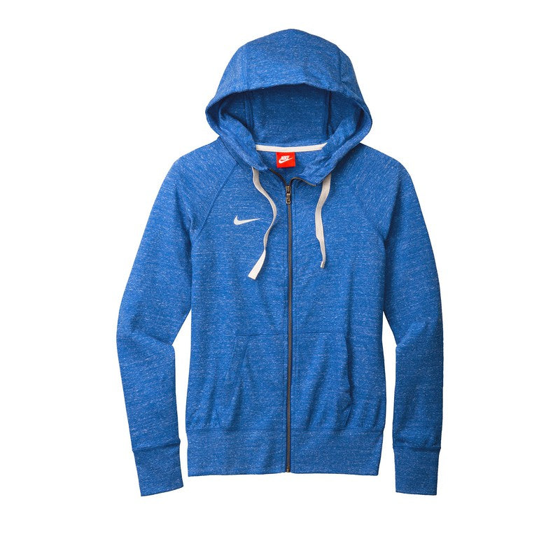CAPELLA Nike Ladies Gym Vintage Full-Zip Hoodie - Team Royal