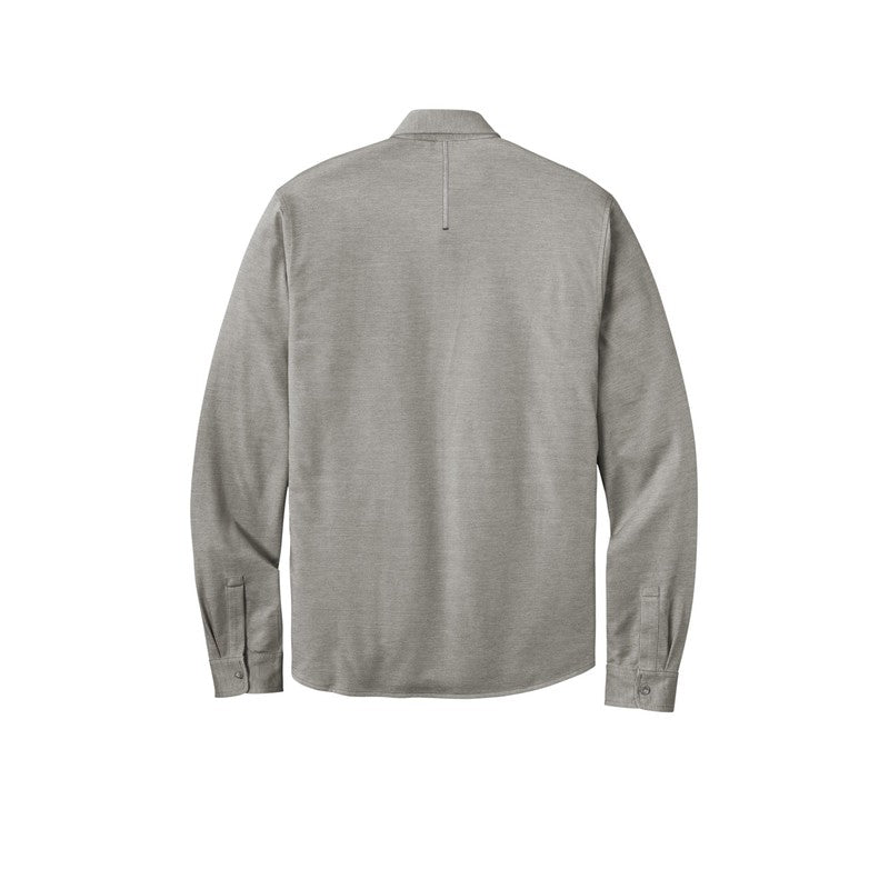 CAPELLA OGIO ® Code Stretch Long Sleeve Button-Up - Tarmac Grey Heather