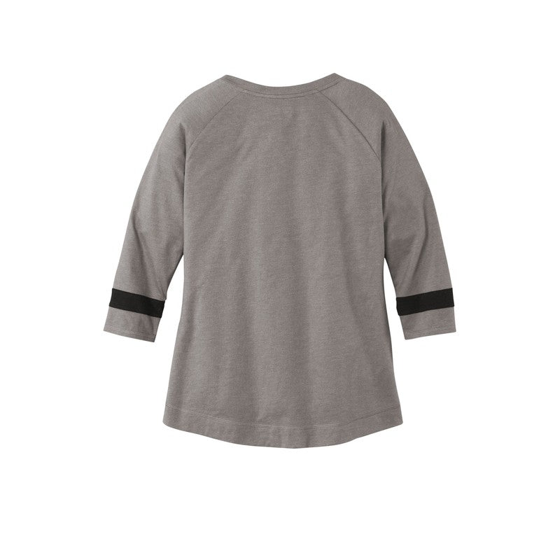 CAPELLA ALUMNI New Era ®Ladies Tri-Blend 3/4-Sleeve Tee - Shadow Grey/ Black Solid