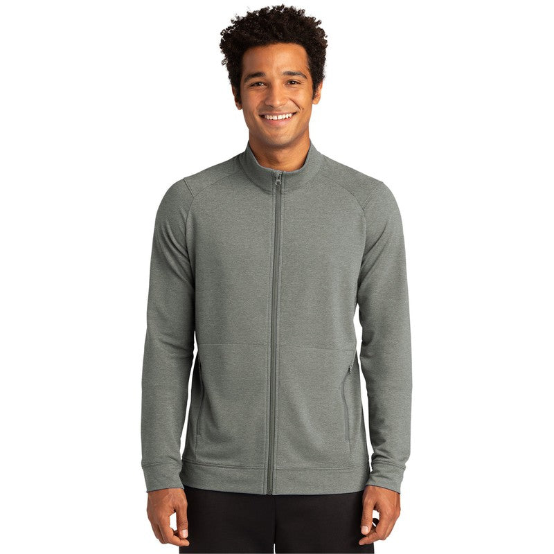 CAPELLA Sport-Tek ® Sport-Wick ® Flex Fleece Full-Zip - Light Grey Heather