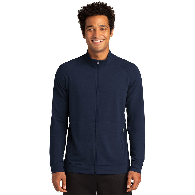 CAPELLA Sport-Tek ® Sport-Wick ® Flex Fleece Full-Zip - True Navy