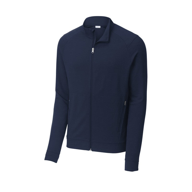 CAPELLA Sport-Tek ® Sport-Wick ® Flex Fleece Full-Zip - True Navy