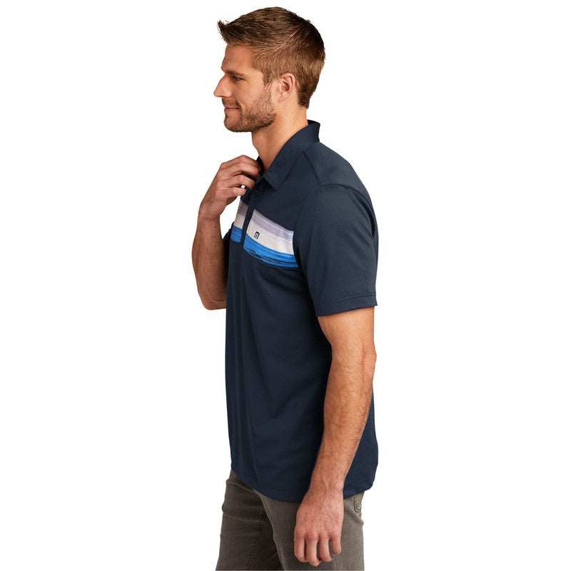 CAPELLA Travis Mathew Cabana Chest Stripe Polo - Blue Nights
