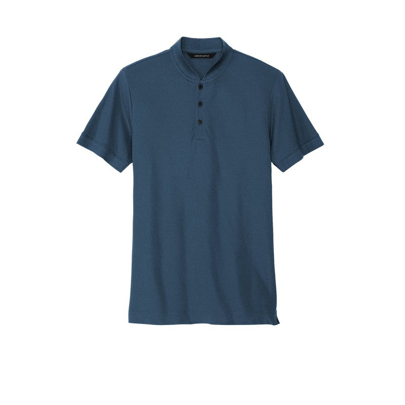 CAPELLA Mercer+Mettle™ Stretch Pique Henley - Insignia Blue