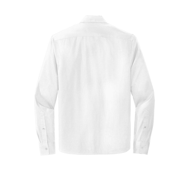 CAPELLA Mercer+Mettle™ Long Sleeve Stretch Woven Shirt - White