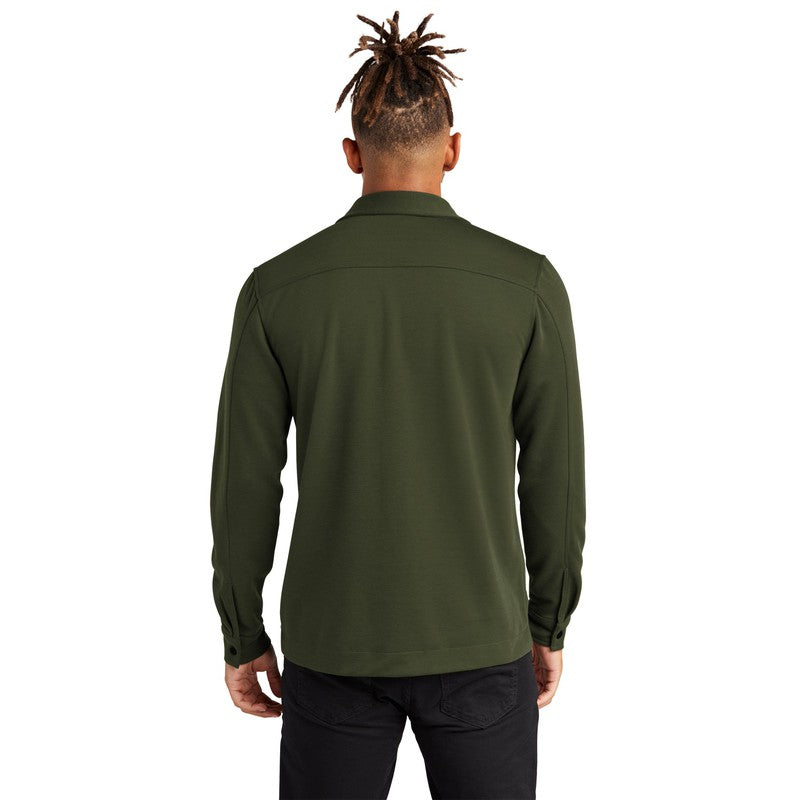 CAPELLA Mercer+Mettle™ Double-Knit Snap Front Jacket - Townsend Green