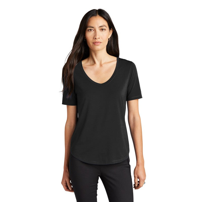 CAPELLA Mercer+Mettle™ Women’s Stretch Jersey Relaxed Scoop - Deep Black