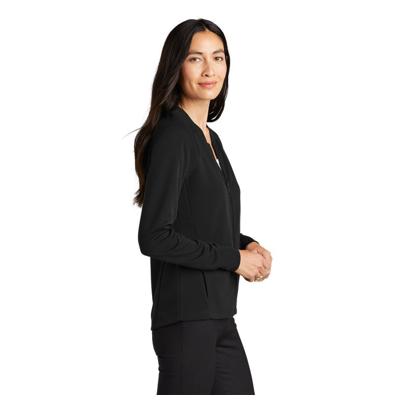 CAPELLA Mercer+Mettle™ Women's Double-Knit Bomber - Deep Black