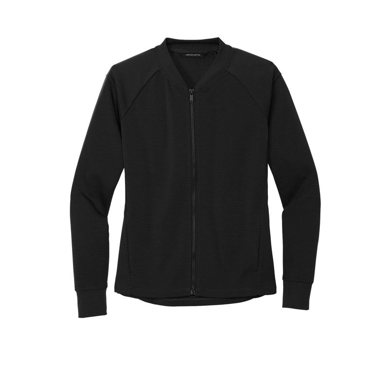 CAPELLA Mercer+Mettle™ Women's Double-Knit Bomber - Deep Black