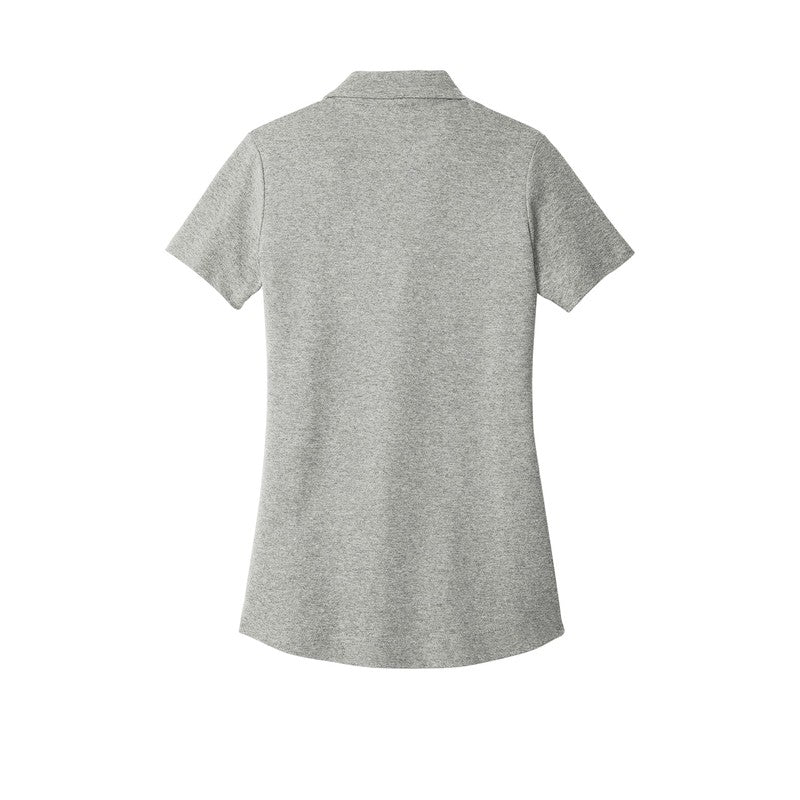 CAPELLA Port Authority® Ladies C-FREE ™ Cotton Blend Pique Polo - Deep Smoke Heather