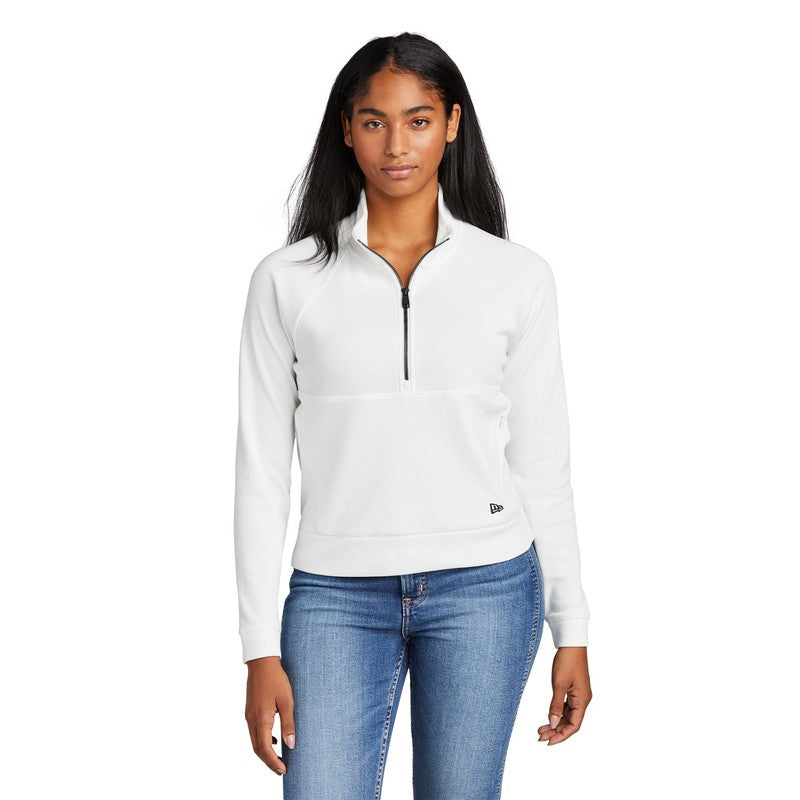 CAPELLA New Era® Ladies STS 1/2-Zip - Fan White
