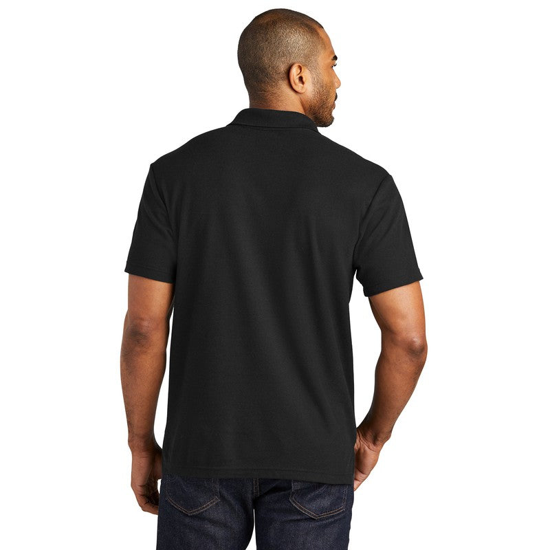 CAPELLA Port Authority® C-FREE ™ Cotton Blend Pique Polo - Black