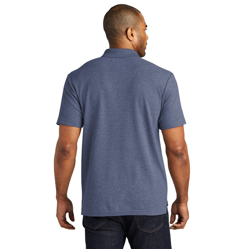 CAPELLA Port Authority® C-FREE ™ Cotton Blend Pique Polo - Navy Heather