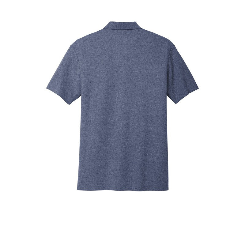 CAPELLA Port Authority® C-FREE ™ Cotton Blend Pique Polo - Navy Heather
