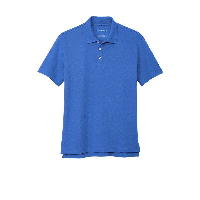 CAPELLA Port Authority® C-FREE ™ Cotton Blend Pique Polo - True Blue