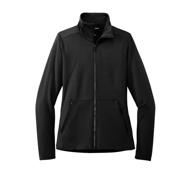 CAPELLA Port Authority® Ladies Accord Stretch Fleece Full-Zip - Black