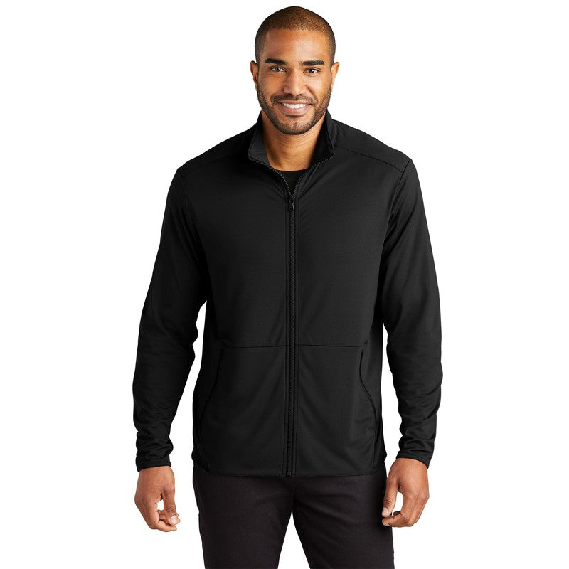 CAPELLA Port Authority® Accord Stretch Fleece Full-Zip - Black