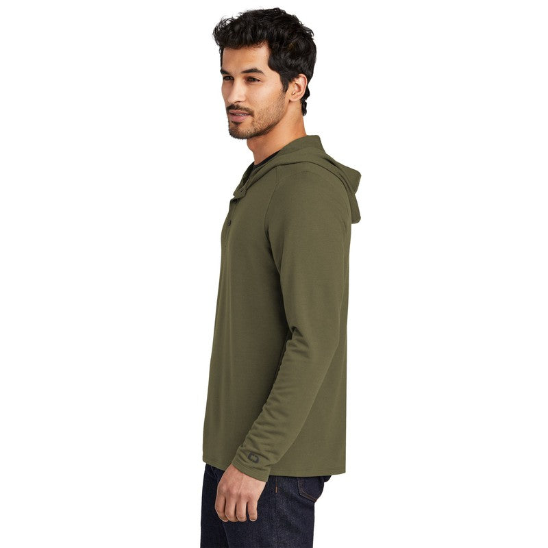 CAPELLA OGIO® Luuma Flex Hooded Henley - Deep Olive