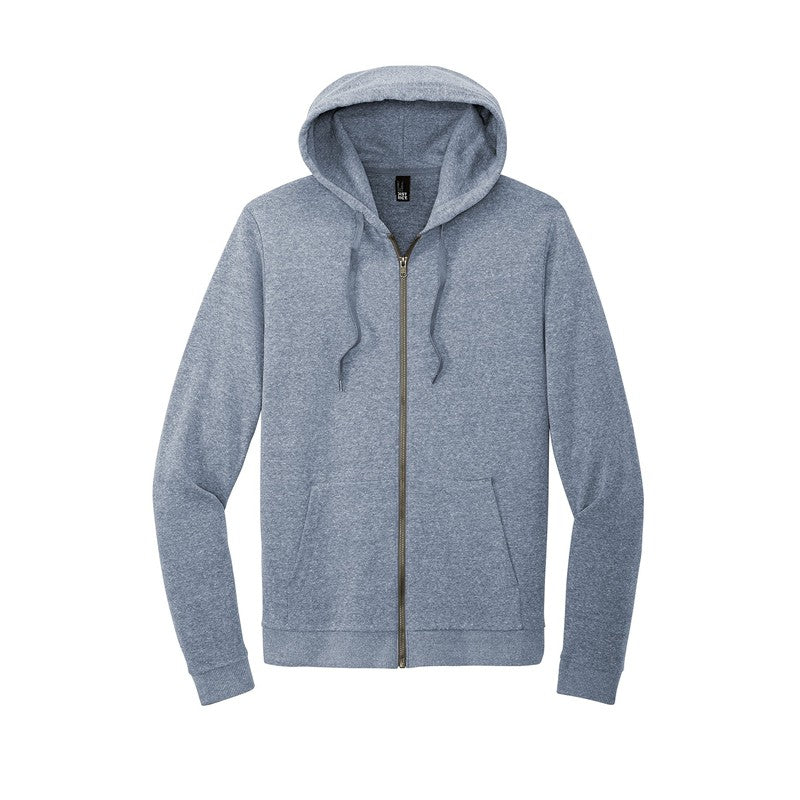 CAPELLA District® Perfect Tri® Fleece Full-Zip Hoodie - Navy Frost