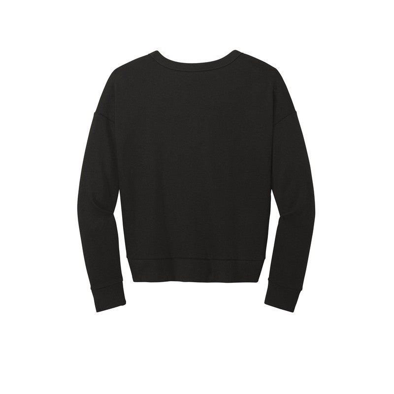 CAPELLA District® Women’s Perfect Tri® Fleece V-Neck Sweatshirt - Black