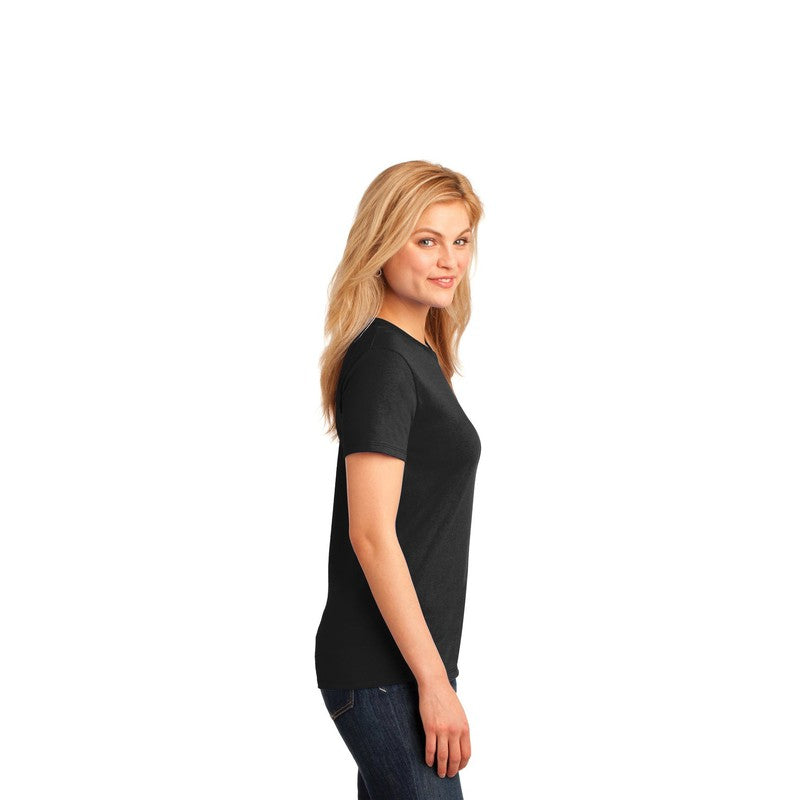 CAPELLA Port & Company® Ladies Core Cotton Tee - Jet Black