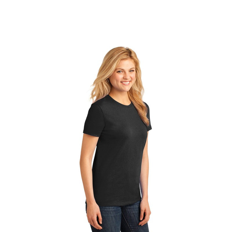 CAPELLA Port & Company® Ladies Core Cotton Tee - Jet Black