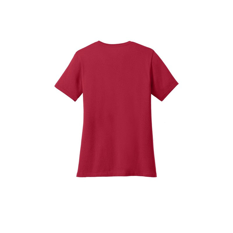CAPELLA Port & Company® Ladies Core Cotton Tee - Red