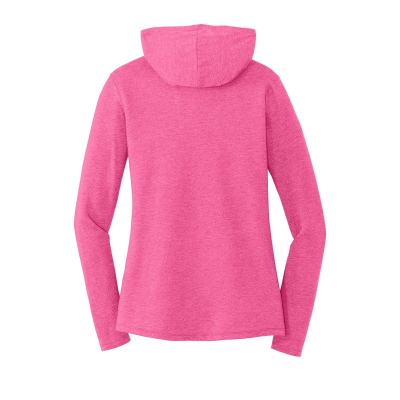 CAPELLA District ® Women’s Perfect Tri ® Long Sleeve Hoodie - Fuchsia Frost