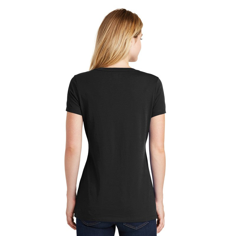 CAPELLA New Era® Ladies Heritage Blend V-Neck Tee - Black