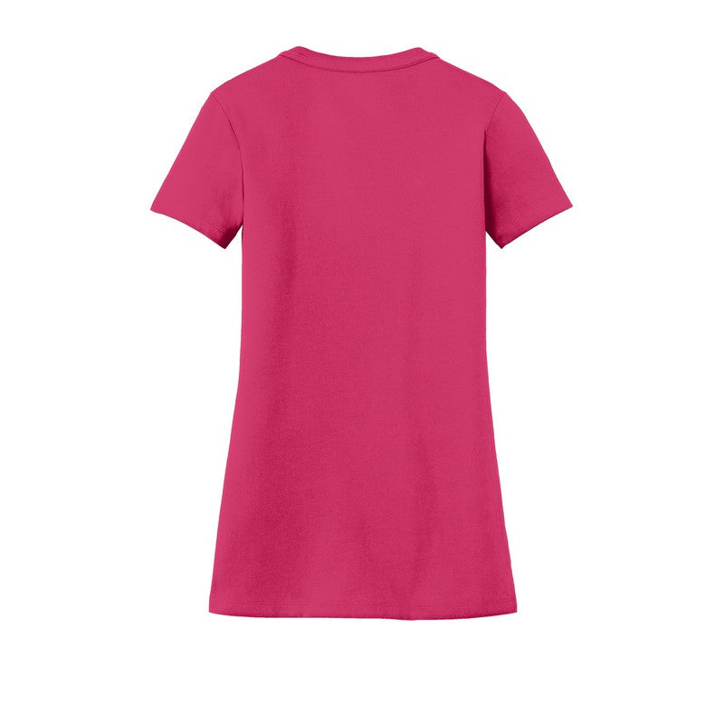 CAPELLA New Era® Ladies Heritage Blend V-Neck Tee - Deep Pink