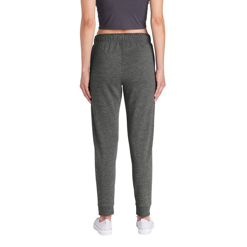 CAPELLA Sport-Tek ® Ladies PosiCharge ® Tri-Blend Wicking Fleece Jogger - Dark Grey Heather