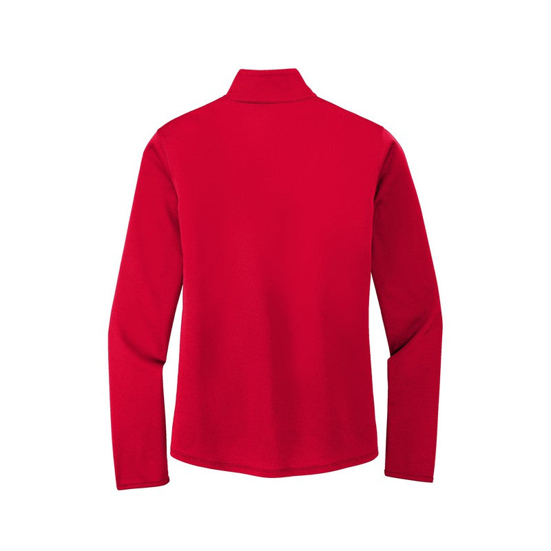 CAPELLA Port Authority ® Ladies Silk Touch ™ Performance 1/4-Zip - Red/ Black