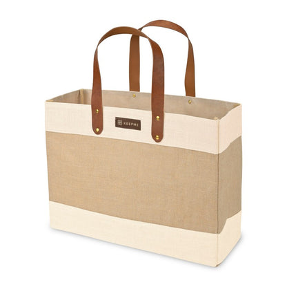 NEW CAPELLA KEEPME® Jute Market Tote - NATURAL