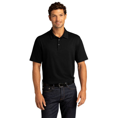 NEW CAPELLA City Stretch Polo - BLACK